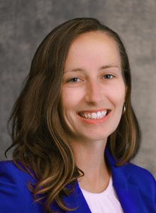 Woman smiling at camera